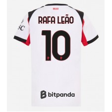 AC Milan Rafael Leao #10 Bortedrakt Kvinner 2025-26 Kortermet